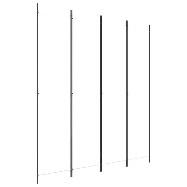 vidaXL 4-Panel Room Divider White 200x220 cm Fabric