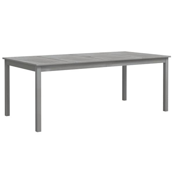 vidaXL Garden Table Grey 200x100x75 cm Solid Wood Acacia vidaXL Garden Table Grey 200x100x75 cm Solid Wood Acacia