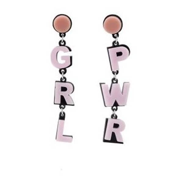 TYPO Premium Novelty Earrings Girl Power