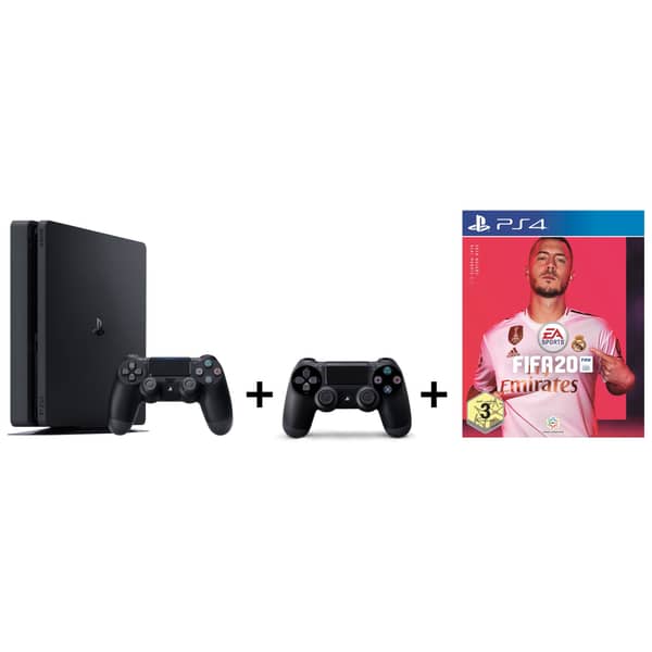 Sony PS4 Slim Gaming Console 1TB Black FIFA 20 Game Extra