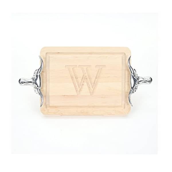 Bigwood Boards Cutting Board With Longhorn Handles, Monogrammed Cutting Board, Small Cheese Board, Maple Wood Serving Tray, Bigwood Boards Cutting Board With Longhorn Handles, Monogrammed Cutting Board, Small Cheese Board, Maple Wood Serving Tray,