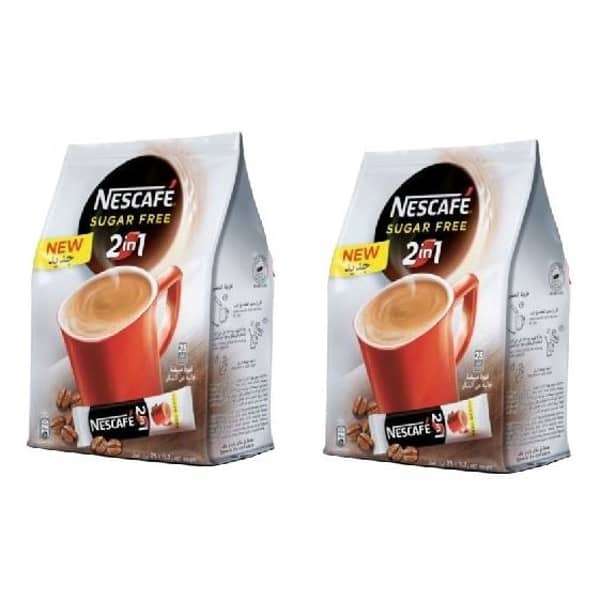 Nescafe Instant Coffee 2 in 1 Mix Sachet 11.7g (Pack of 25) x 2