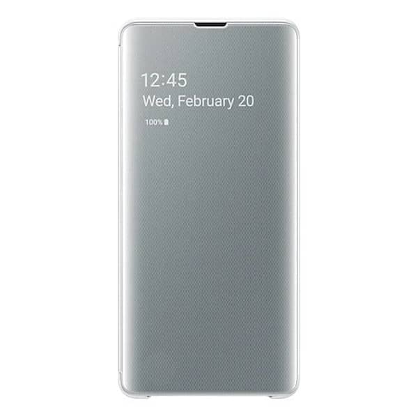 Samsung Clear View Flip Case White For Galaxy S10 Plus Samsung Clear View Flip Case White For Galaxy S10 Plus