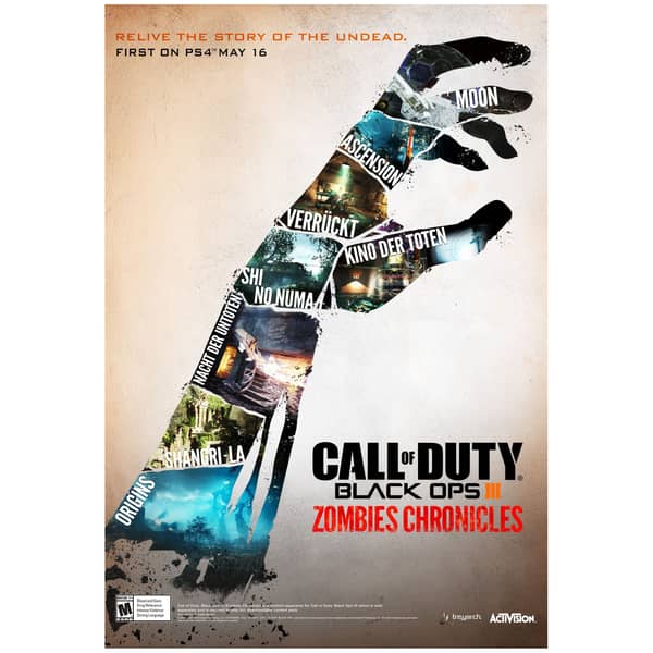 PS4 Call Of Duty Black OPS III Zombies Chronicles Edition Game PS4 Call Of Duty Black OPS III Zombies Chronicles Edition Game