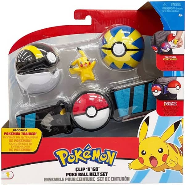 Pokemon Clip N Go Poke Ball Belt Set Blue Pokemon Clip N Go Poke Ball Belt Set Blue