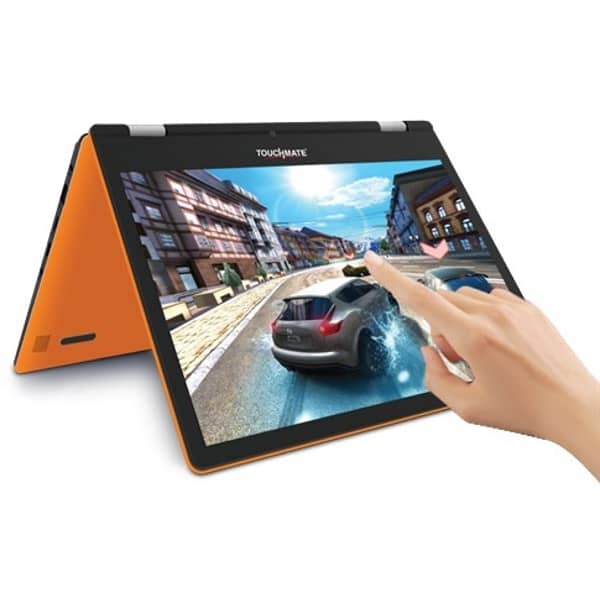 Touchmate TMNB1160 Convertible Touch Laptop - Atom 1.8GHz 2GB 32GB Shared Win10 11.6inc HD Orange
