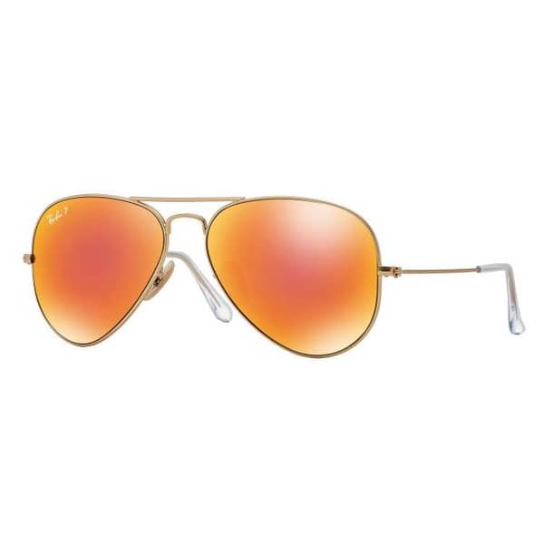 RayBan Aviator Gold Metallic Unisex Sunglasses
