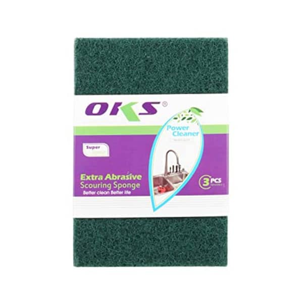 Oks Dish Washing Scourer Scouring Pads 10 Pieces