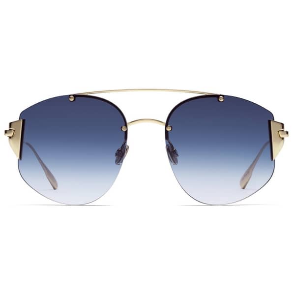 Dior CD-STRONGER-00058NE Round Titanium Black/Gold Women Sunglasses