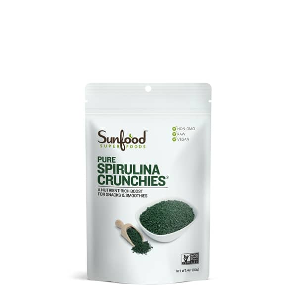 Sunfood Superfoods Pure Spirulina Crunchies 4oz
