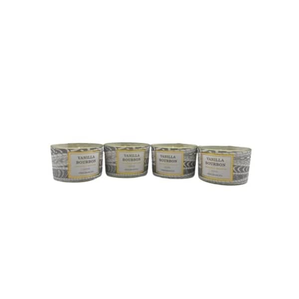 Byft Home Fragrances Candles Perfect For Relaxation 100g - Vanilla Bourbon - Pack Of 4 Byft Home Fragrances Candles Perfect For Relaxation 100g - Vanilla Bourbon - Pack Of 4