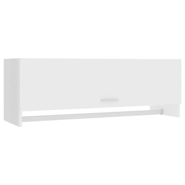 Vidaxl Wardrobe White 100x32.5x35 Cm Engineered Wood Vidaxl Wardrobe White 100x32.5x35 Cm Engineered Wood