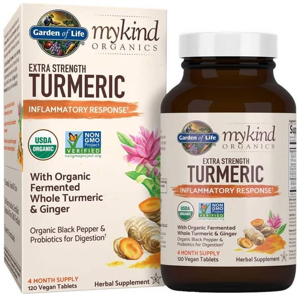 Garden Of Life Mykind Org Extra Strength Turmeric 120 Vegan Tablets