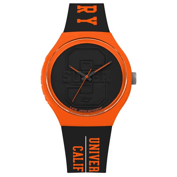 Superdry Urban Xl Varsity Black Silicone Analog Men Watch Superdry Urban Xl Varsity Black Silicone Analog Men Watch