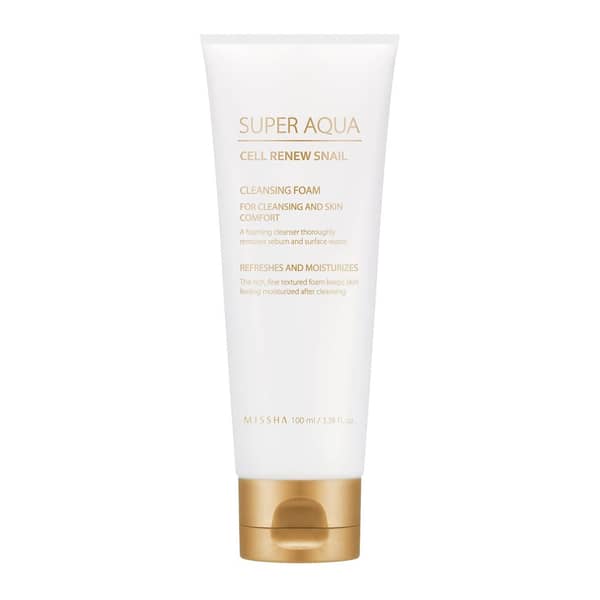 Missha Super Aqua Cell Renew Snail Cleansing Foam 100ml Missha Super Aqua Cell Renew Snail Cleansing Foam 100ml