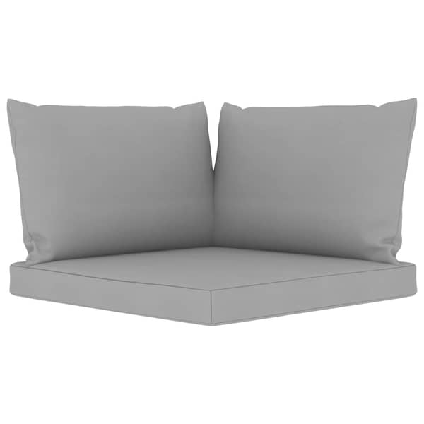 Vidaxl Pallet Sofa Cushions 3 Pcs Grey Fabric