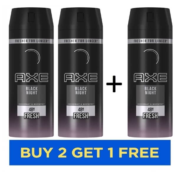 AXE Black Night 48H Fresh Deodorant Men 150ml Buy 2 get 1 Free