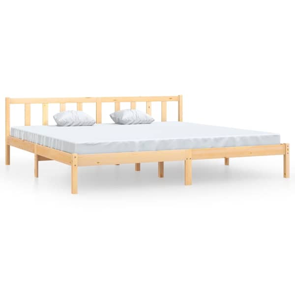 vidaXL Bed Frame Solid Pinewood 200x200 cm vidaXL Bed Frame Solid Pinewood 200x200 cm