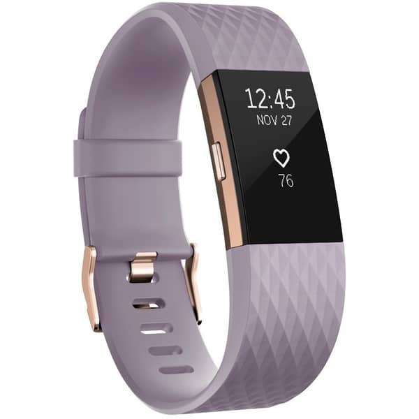 Fitbit Charge 2 Wristband Laryon Lavender Rose Gold Large - FB407RGLVLEU