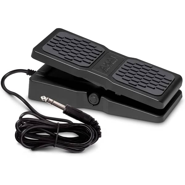 Akai Professional Expression Pedal Lightweight, Robust, Non Slip Pedal For Midi Keyboard Controllers, Guitar Supported Effects, With 1.8m Cable