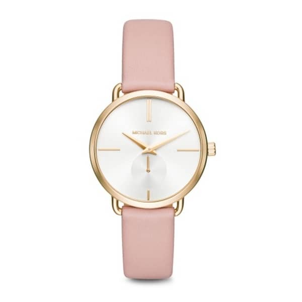 Michael Kors MK2659 Portia White Dial Blush Pink Leather Ladies Watch Michael Kors MK2659 Portia White Dial Blush Pink Leather Ladies Watch
