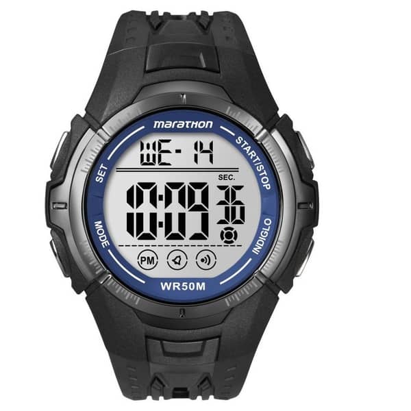 Timex T5K359 Marathon Digital Black Resin Watch Men