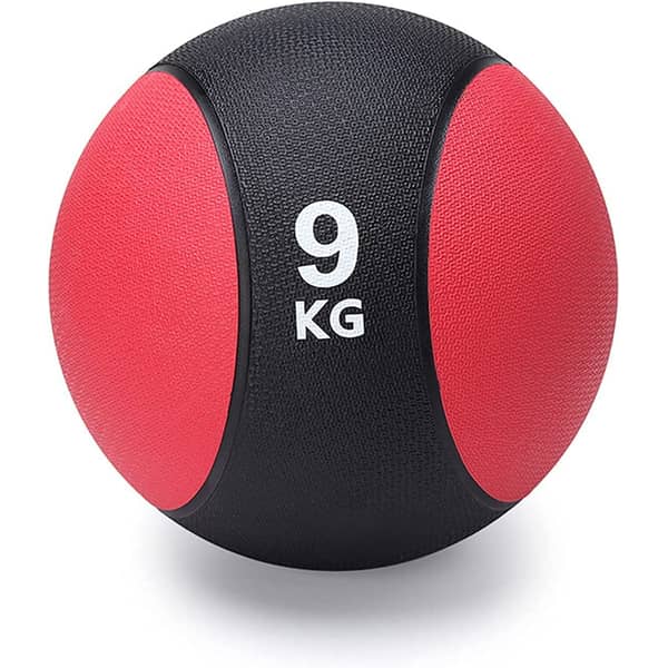 ULTIMAX Rubber Bounce Med Ball Medicine Balls, Ab Exercises, Home Gym Fitness Workout Equipment for Strength Training, Throwing, Weight Lifting Fat Loss Building Muscle -Multi Color(9Kg)