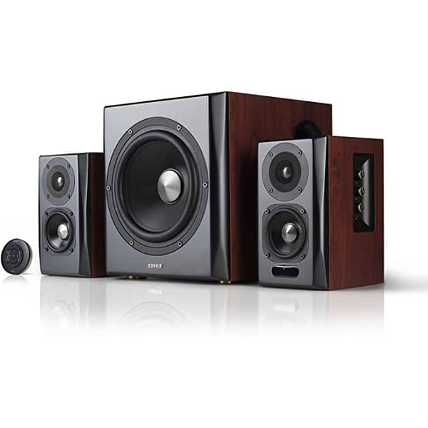 Edifier S350db Bluetooth Bookshelf Speakers With Subwoofer,remote Control,bt-brown Edifier S350db Bluetooth Bookshelf Speakers With Subwoofer,remote Control,bt-brown