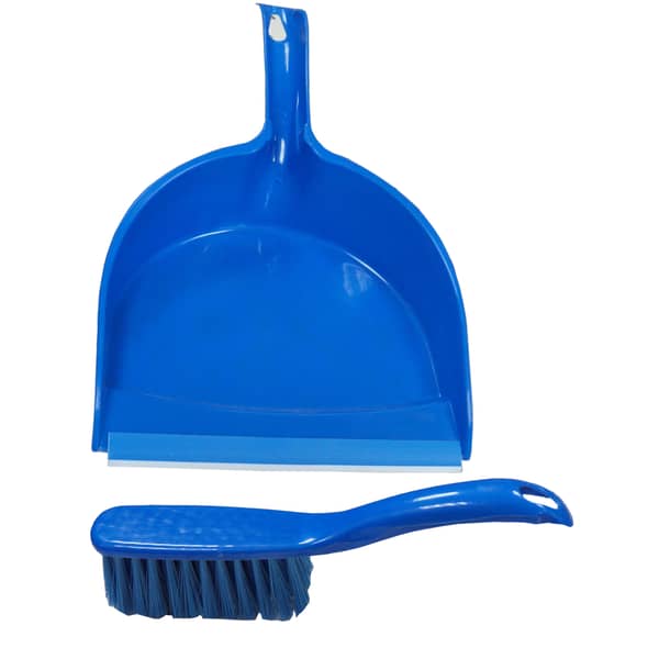 Dust Pan with Brush Blue
