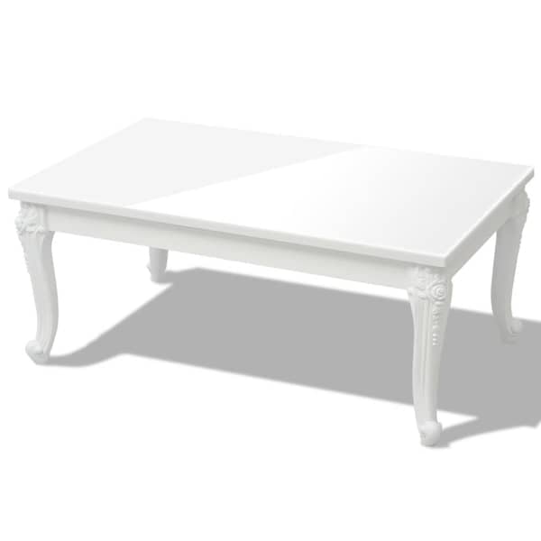 vidaXL Coffee Table 100x60x42 cm High Gloss White vidaXL Coffee Table 100x60x42 cm High Gloss White