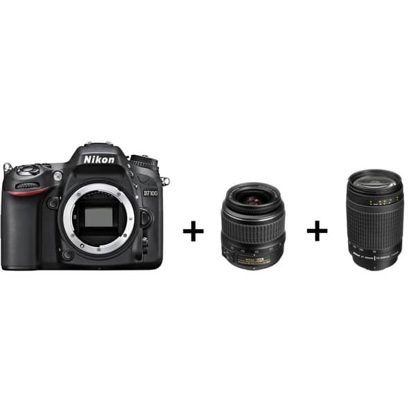 Nikon D7100 DSLR Camera Body Only + 18-55mm AF-S NVR DX Lens + 70-300mm AF F4/4-5.6 G Zoom Lens + Case Logic DCB309K Backpack Nikon D7100 DSLR Camera Body Only + 18-55mm AF-S NVR DX Lens + 70-300mm AF F4/4-5.6 G Zoom Lens + Case Logic DCB309K Backpack
