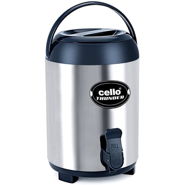 Cello Thunder Stainless Steel Flask, 4 litres - Silver