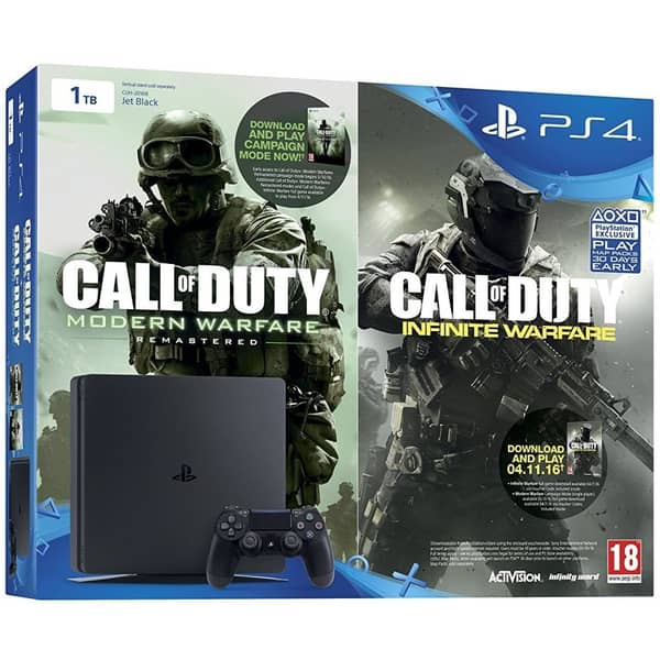 Sony PS4 Slim Gaming Console 1TB Black Call of Duty Infinite
