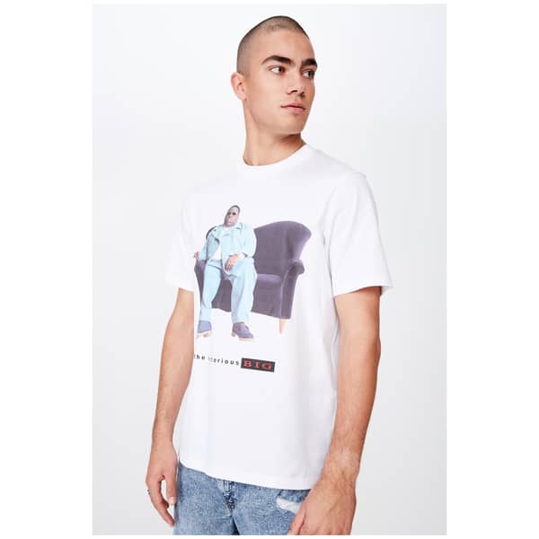 Cotton On Tbar Collab Music T-Shirt White Large