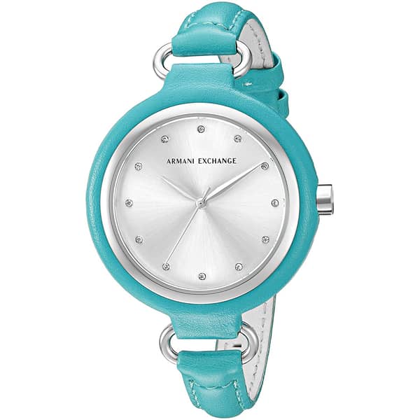 Armani Exchange Madeline Blue Leather Women Watch AX4234 Armani Exchange Madeline Blue Leather Women Watch AX4234