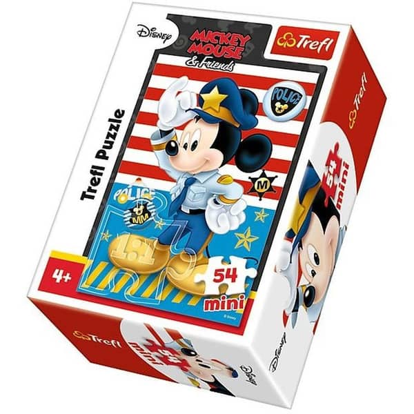 Trefl 19555 Mickey Mouse Police Mini Puzzle Toy