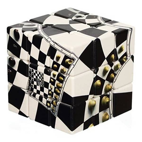 V Cube Chessboard Illusion 3 Cube Toy