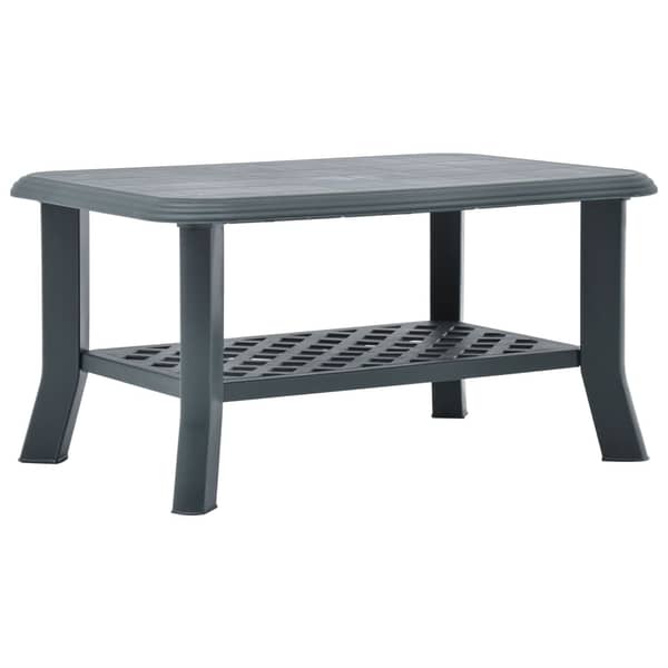 vidaXL Coffee Table Green 90x60x46 cm Plastic vidaXL Coffee Table Green 90x60x46 cm Plastic