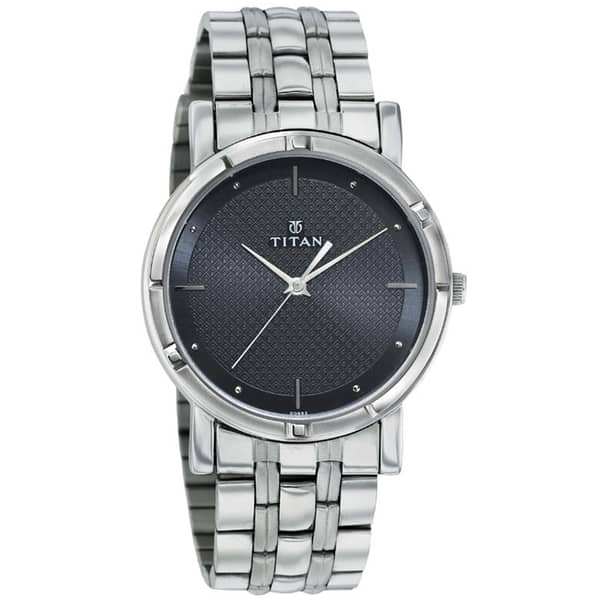 Titan, 1639SM02, Mens Watch Karishma Collection Analog, Black Dial Silver Stainless Band Titan, 1639SM02, Mens Watch Karishma Collection Analog, Black Dial Silver Stainless Band
