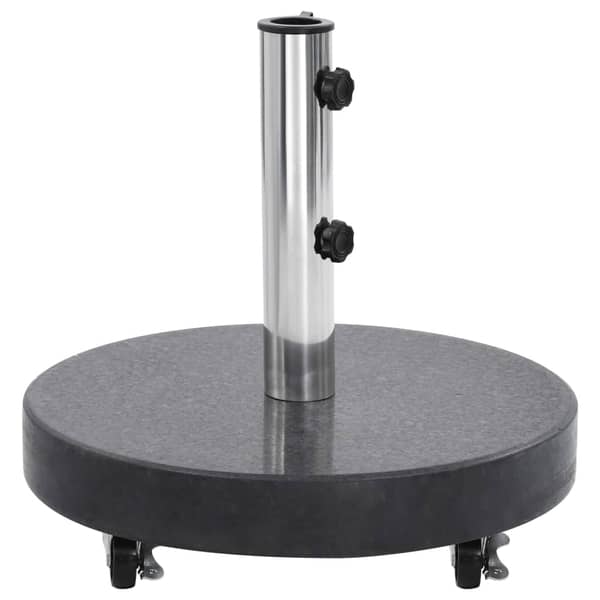 Vidaxl Parasol Base Granite 30 Kg Round Black Vidaxl Parasol Base Granite 30 Kg Round Black