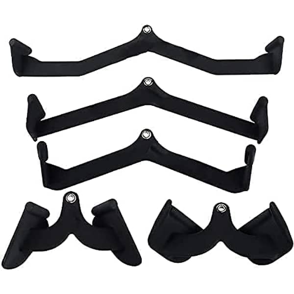 ULTIMAX Workout Equipment - 5 Sets, Easily Build Back Muscles Bodybuilding Matching V-Shaped Handle, Tricep Press Down Bar LAT Pull Down Bar Handle Attachment for Cable Machine ULTIMAX Workout Equipment - 5 Sets, Easily Build Back Muscles Bodybuilding Matching V-Shaped Handle, Tricep Press Down Bar LAT Pull Down Bar Handle Attachment for Cable Machine