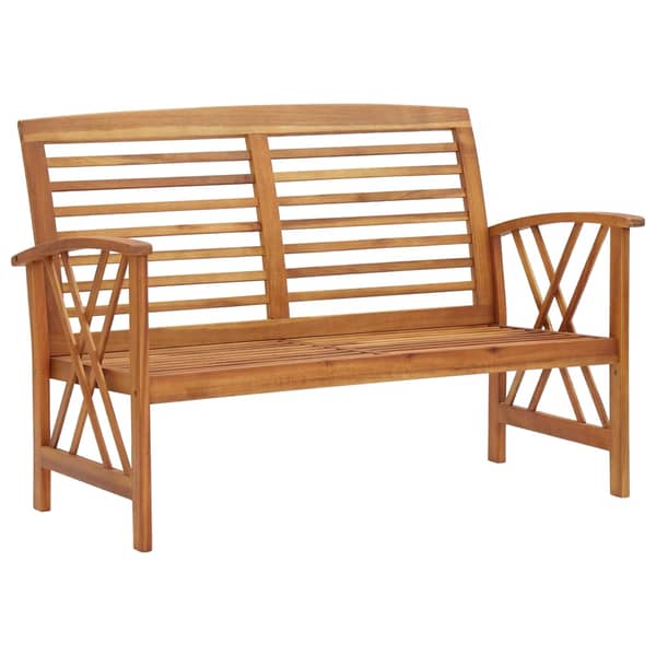 Vidaxl Garden Bench 119 Cm Solid Acacia Wood Vidaxl Garden Bench 119 Cm Solid Acacia Wood