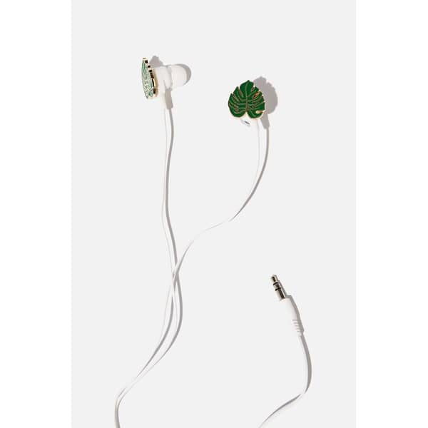 TYPO Novelty Earphones-Fern