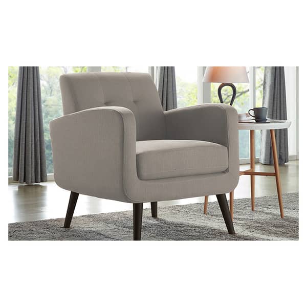 Carson Carrington Keflavik Mid-century Arm Chair Grey