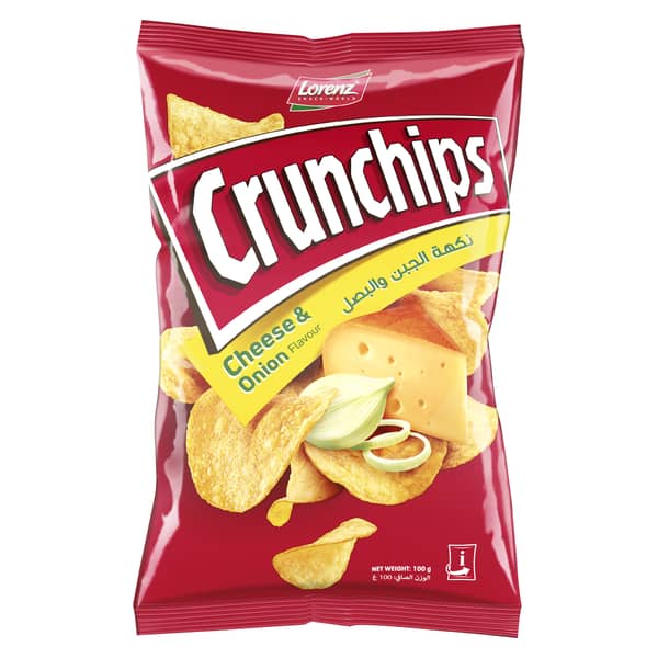 Lorenz Crunchips Cheese & Onion (100gms) Lorenz Crunchips Cheese & Onion (100gms)