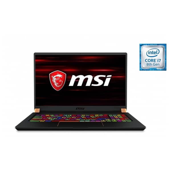 MSI GS75 Stealth 8SF Gaming Laptop - Core i7 2.2GHz 16GB 512GB 8GB Win10 17.3inch FHD Black