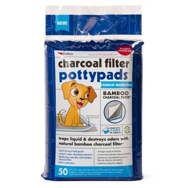 Petkin Charcoal Filter Potty Pads 50Ct Petkin Charcoal Filter Potty Pads 50Ct