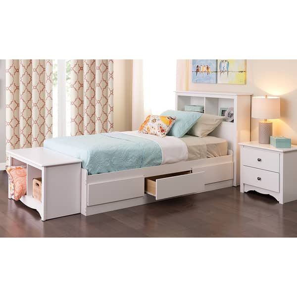 Winslow White Twin Bookcase Headboard Super King Bed White Winslow White Twin Bookcase Headboard Super King Bed White