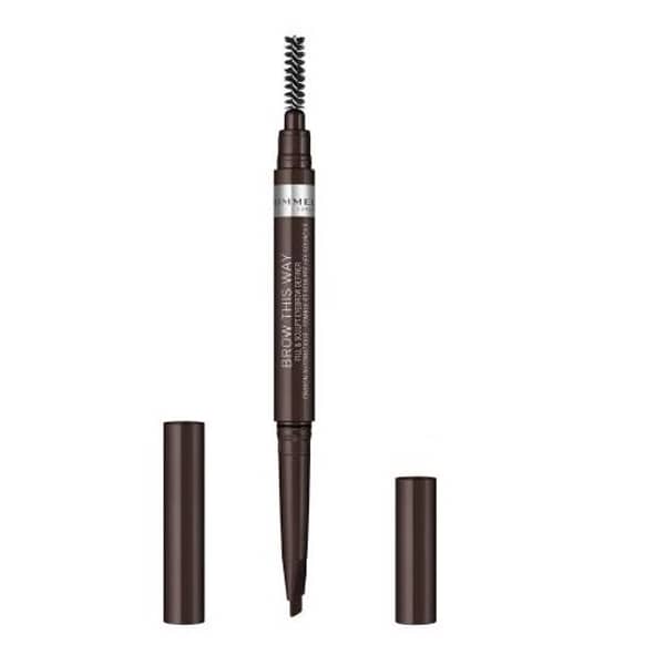 Rimmel London 65003 Brow This Way Fill & Sculpt Eyebrow Definer Dark Brown