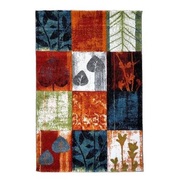 Diamond Collection Modern Design Carpet Multi-Color